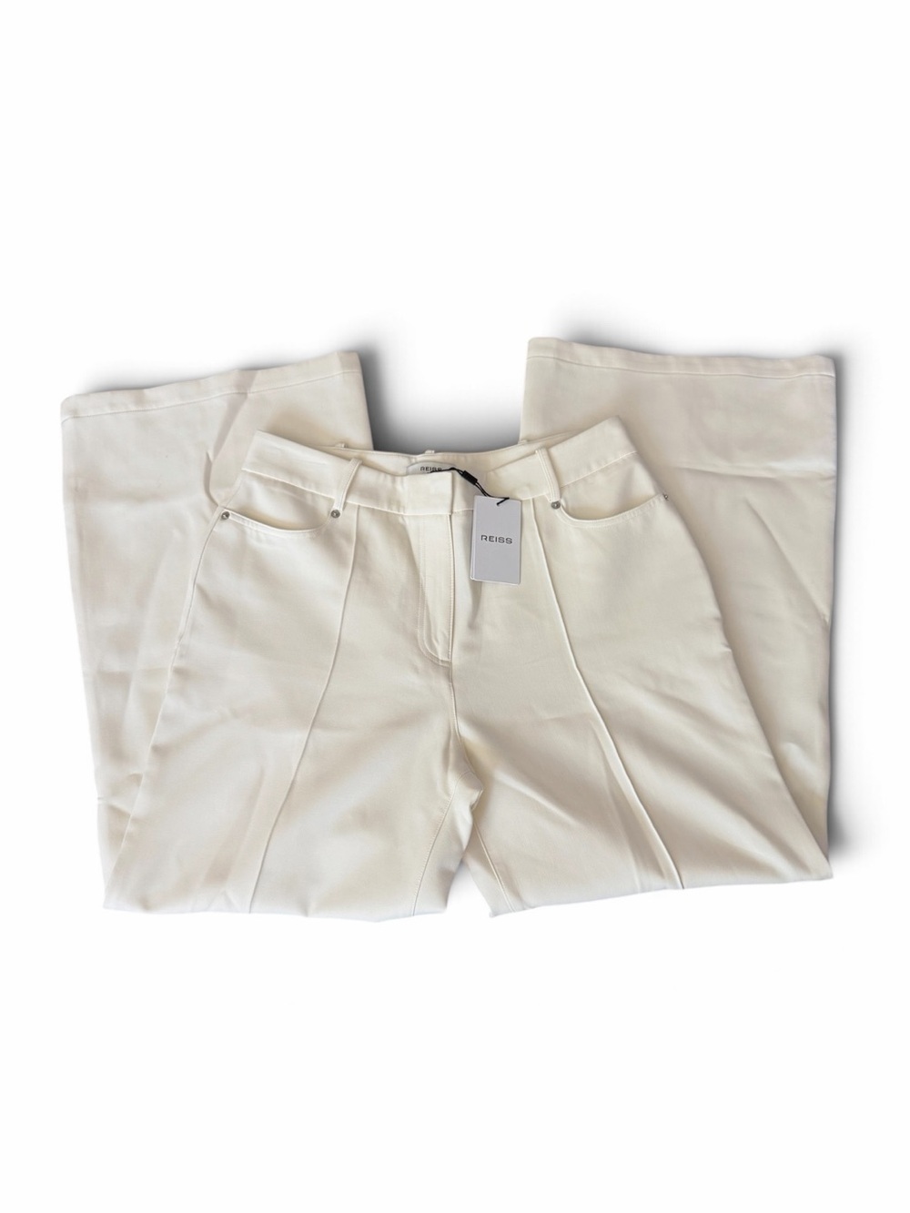 Reiss Heather Palazzo Trouser Ivory Wide-Leg